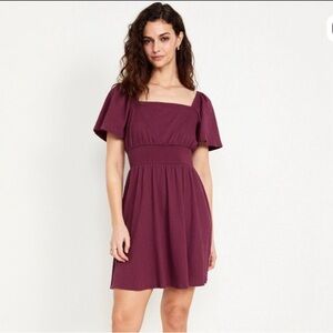 Old Navy Burgundy Midi Dress